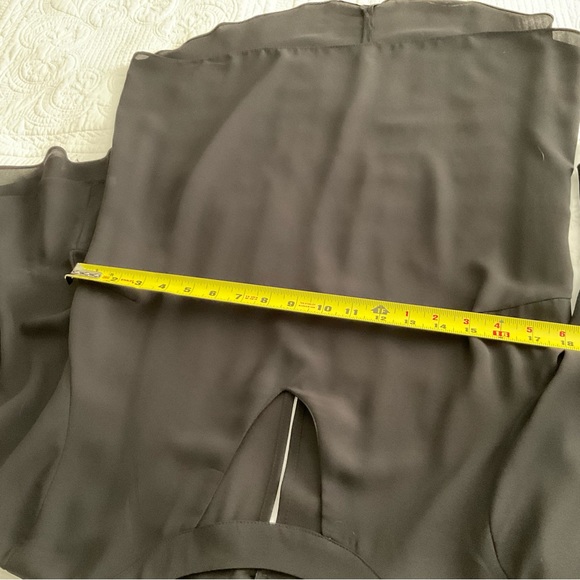 LILLY MORGAN, BLACK SHEER BLOUSE WITH KEY HOLES, SIZE: L/G - Picture 8 of 13